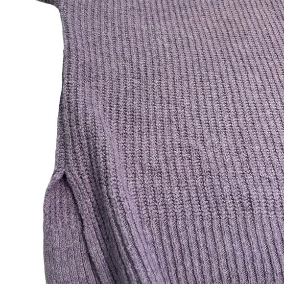 Rachel Zoe Women's Sweater Purple Knit Size Large Pullover Half Turtle - Picture 8 of 8